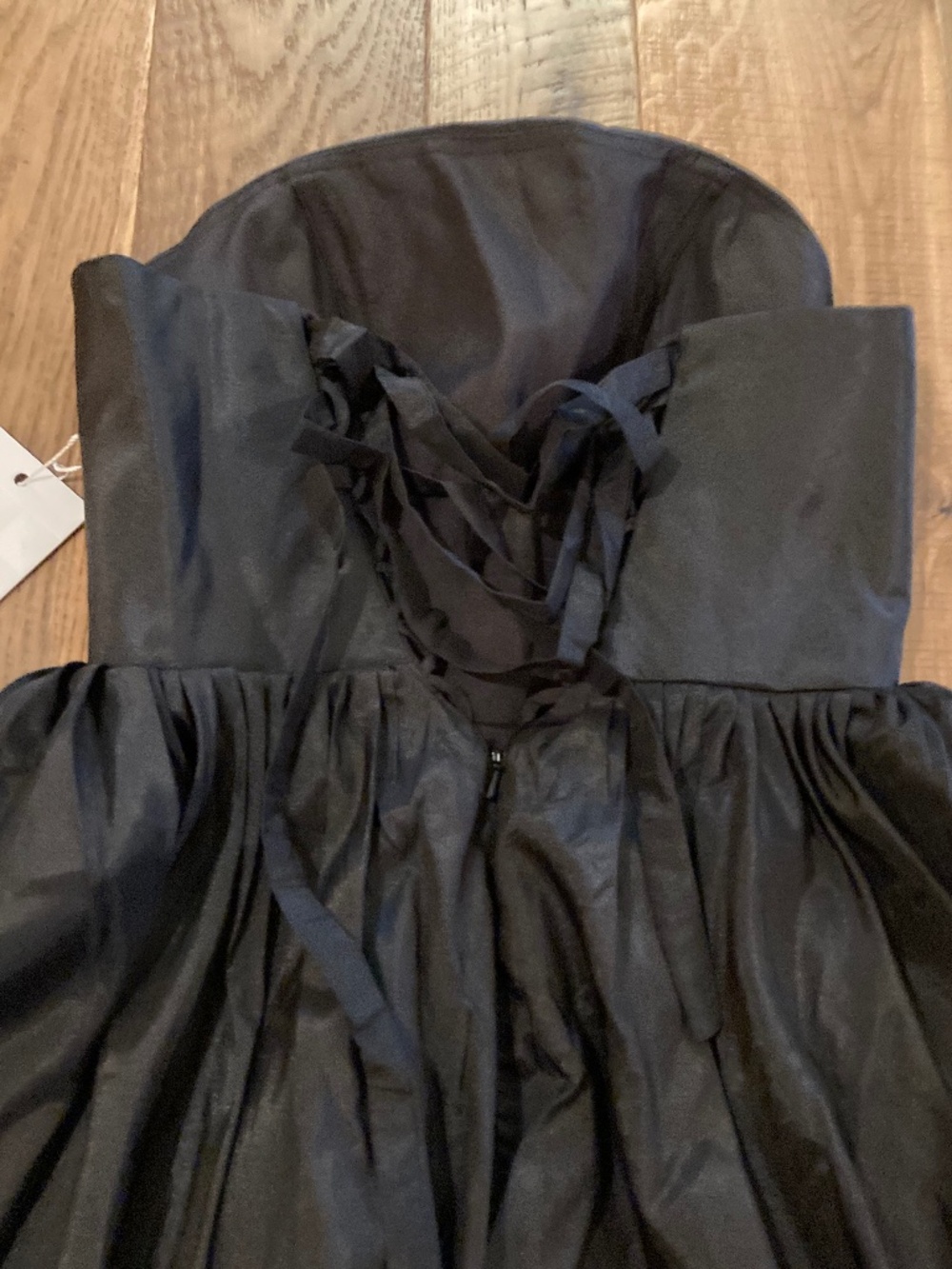 NWT WITNESS OF LOVE Dress Strapless with Puff Hem and Corset Back SZ 0 - Picture 3 of 4